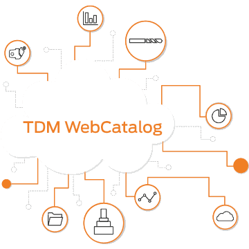 TDM WebCatalog Cloud Illustration