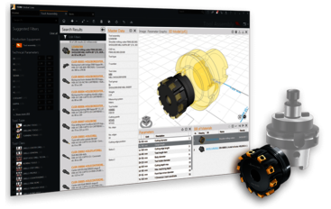 Software mask that displays tool data and the digital twin.