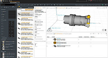 TDM Global Line, tool assemblies (screenshot)