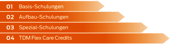 Übersicht der Serviceleistungen und Schulungen bei TDM Systems.