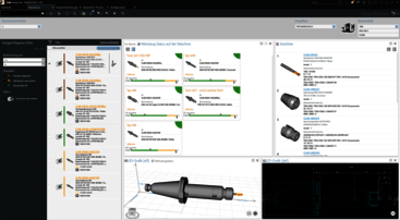 TDM Shopfloor Manager - Werkzeugstatus auf der Maschine