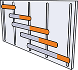 Precise planning and preparation of production orders with the MES integration of TDM. (icon)