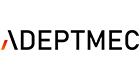 TDM sales partner adeptmec in the area of tool management. (logo)
