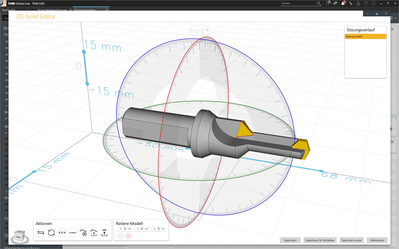 TDM Global Line 2020, 3D-Solid Editor