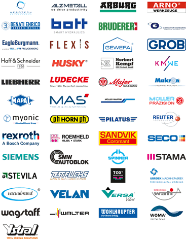 An excerpt of the TDM customer variety as a logo collection.