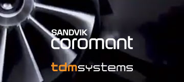 Zusammenarbeit zwischen Sandvik Coromant und TDM Systems.