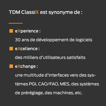 TDM ClassiX: eXperience, eXcellence, eXchange