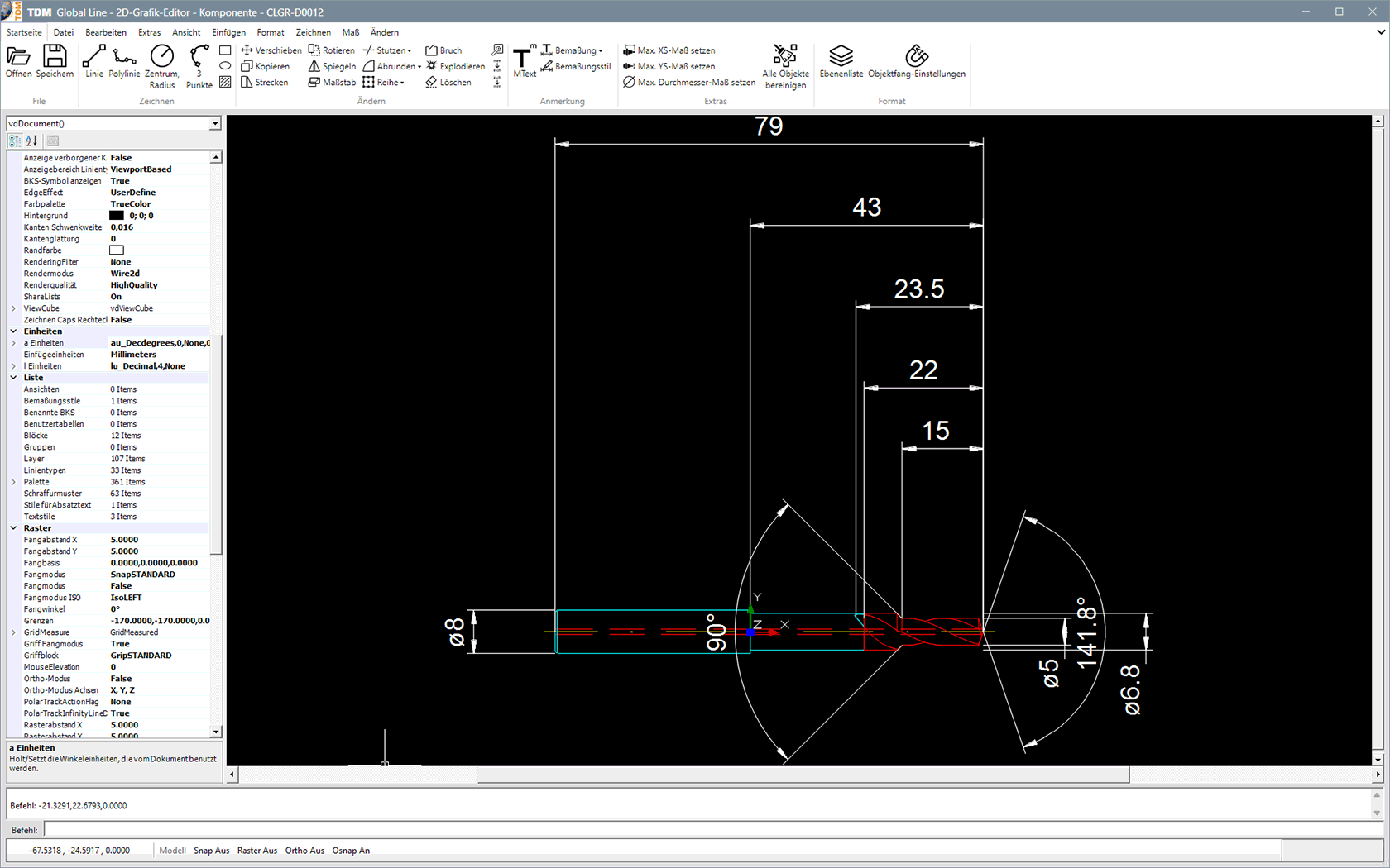 TDM Global Line, 2D-Grafik Editor