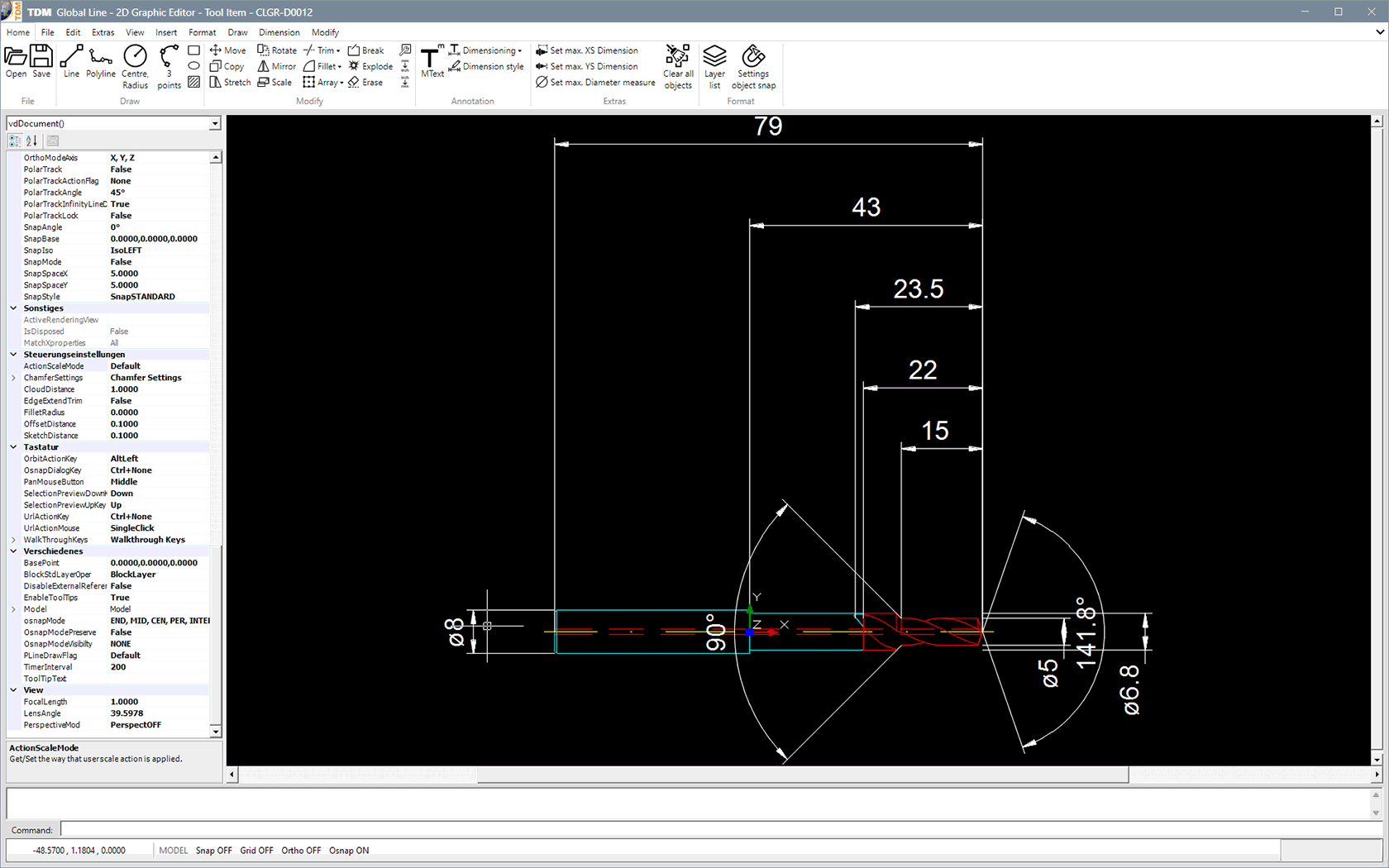 TDM Global Line, 2D Graphic Editor