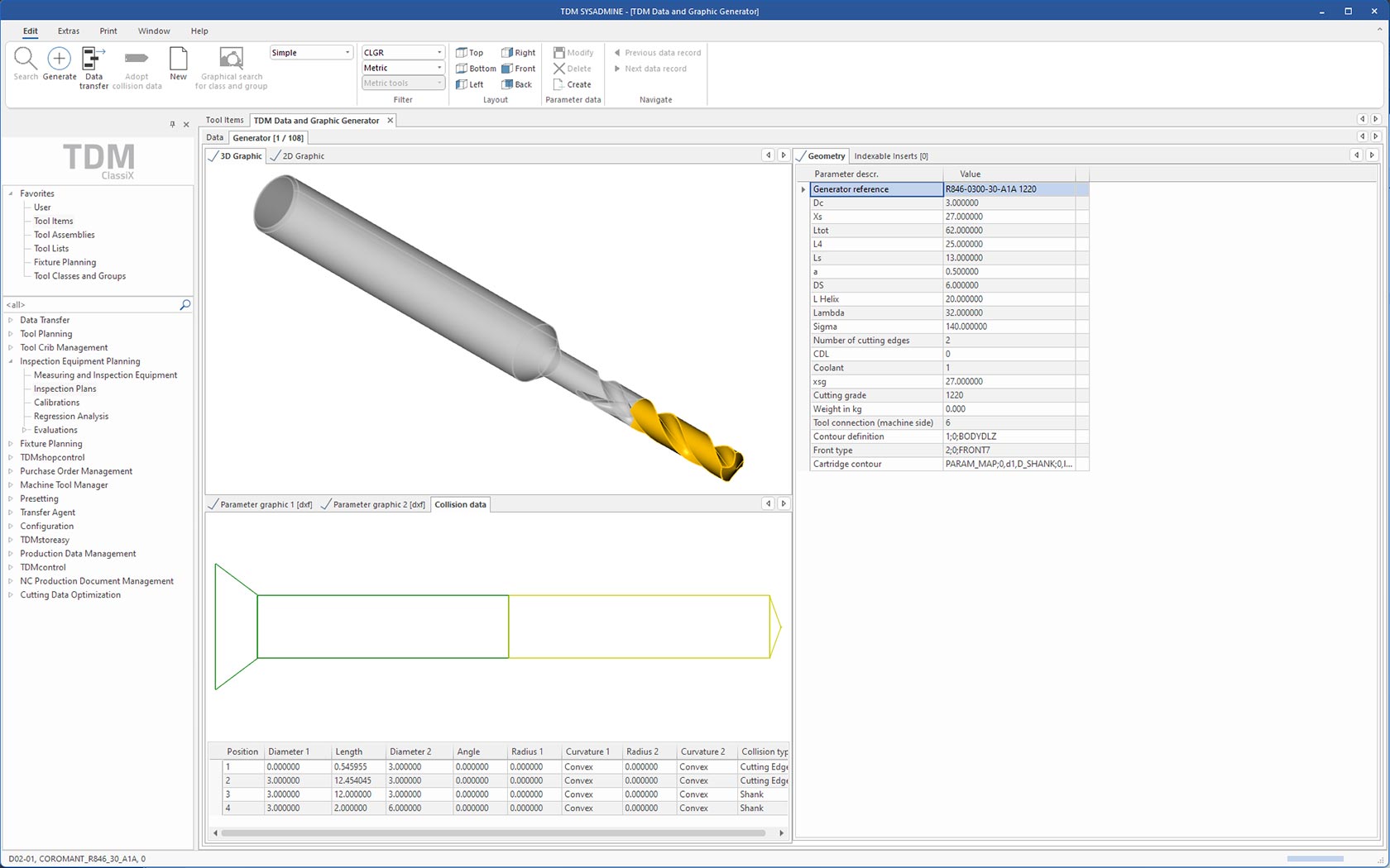 TDM Collision Data Generator 3D utensile