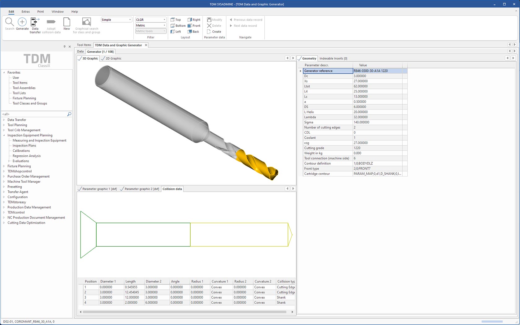 TDM Collision Data Generator 3D outil