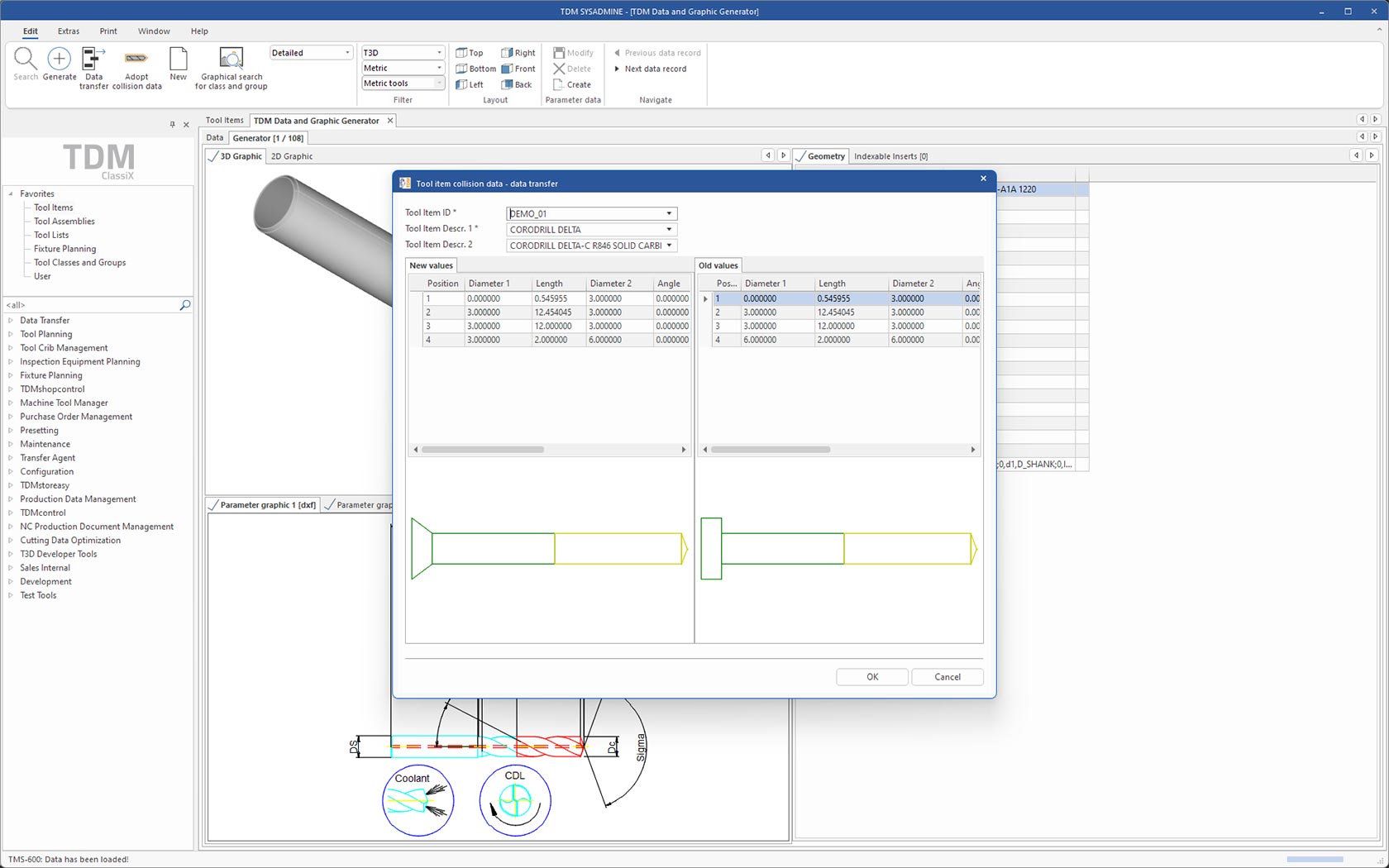 TDM Collision Data Generator 2d outil