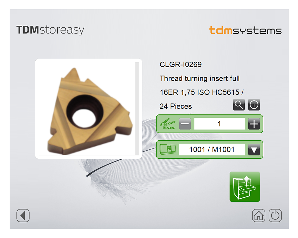 Ottimizzate la gestione degli armadi utensili con la distribuzione di utensili in TDMstoreasy.